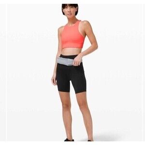 Lululemon Size 12 Energy High Neck Bra Longline Coral Pink